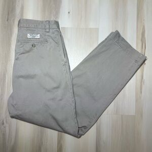 Polo Ralph Lauren Men’s Sz 31x30 Khaki Classic Chino Prospect Pants Flat Front